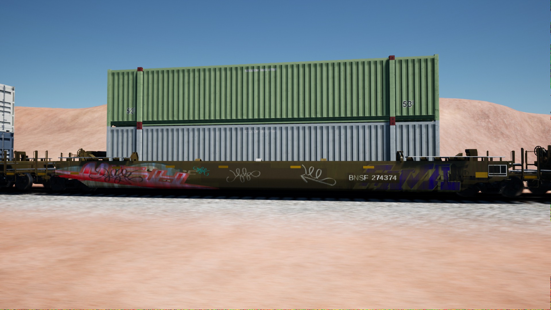 Creators Club Graffiti Weathered Bnsf Wellcar Smh