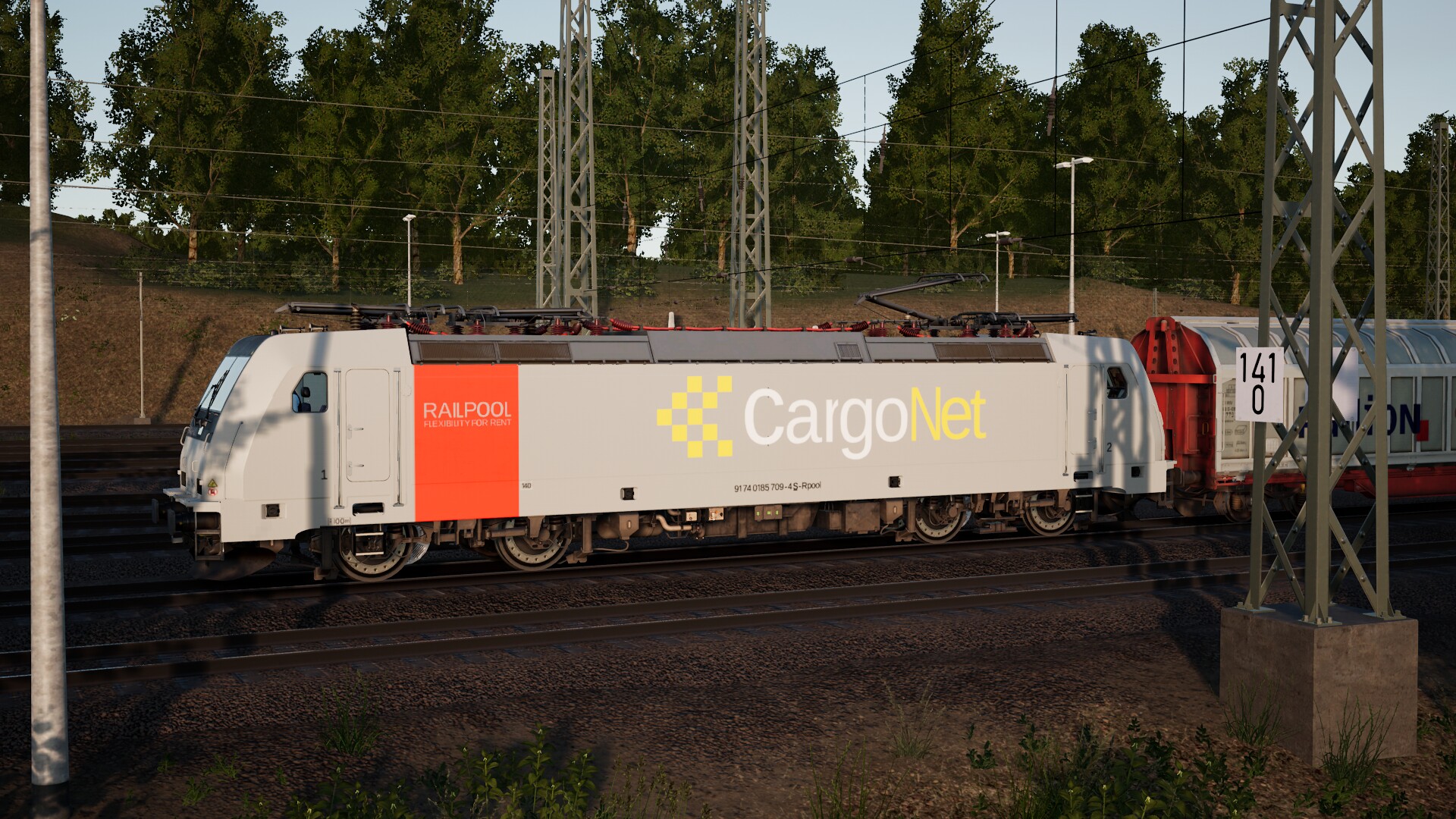 Creators Club Cargonet Railpool Br 185 Ellok 119 RED