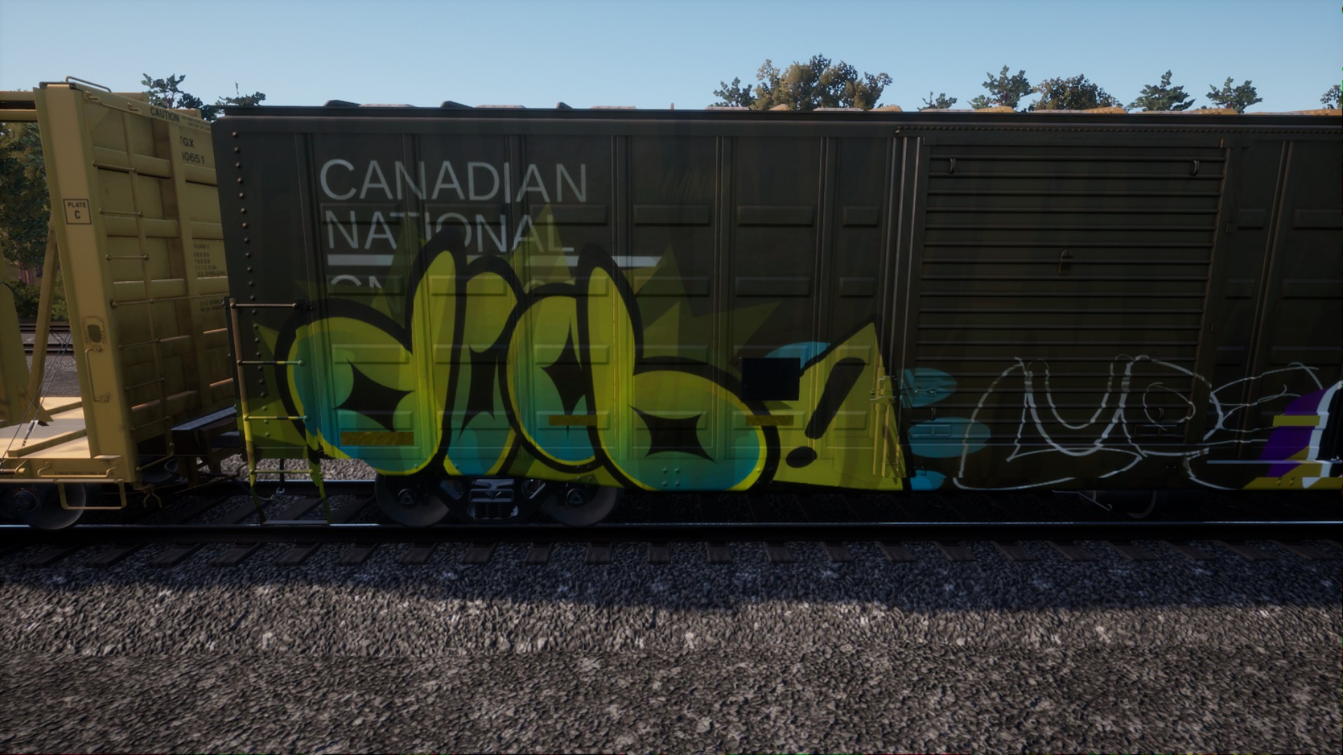 Creators Club - Graffiti Weathered Box Car CNRail