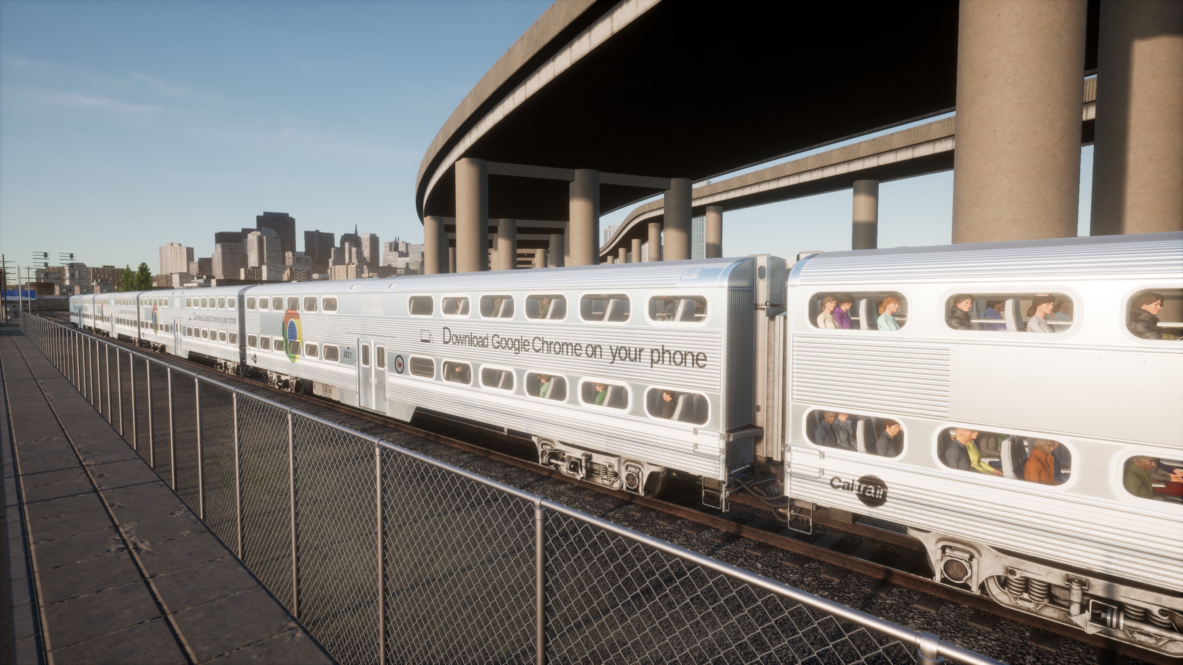 Creators club caltrain google chrome ad wrap 